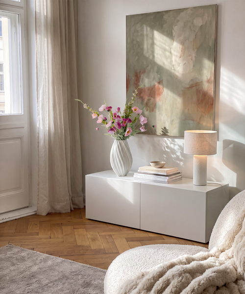Kunstblumen-Bouquet Rosy Wild 9er in Rosa und Pink aus der Serie Bloom – Detailansicht