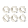 Napkin Rings in Travertine Stone Look, Set of 6 | Tiva