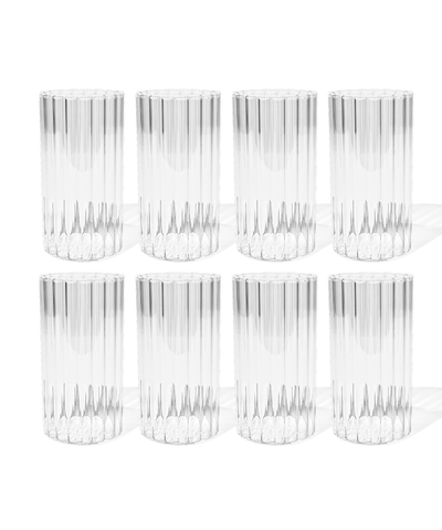 Large glass in stripe design (400ml) | Norway