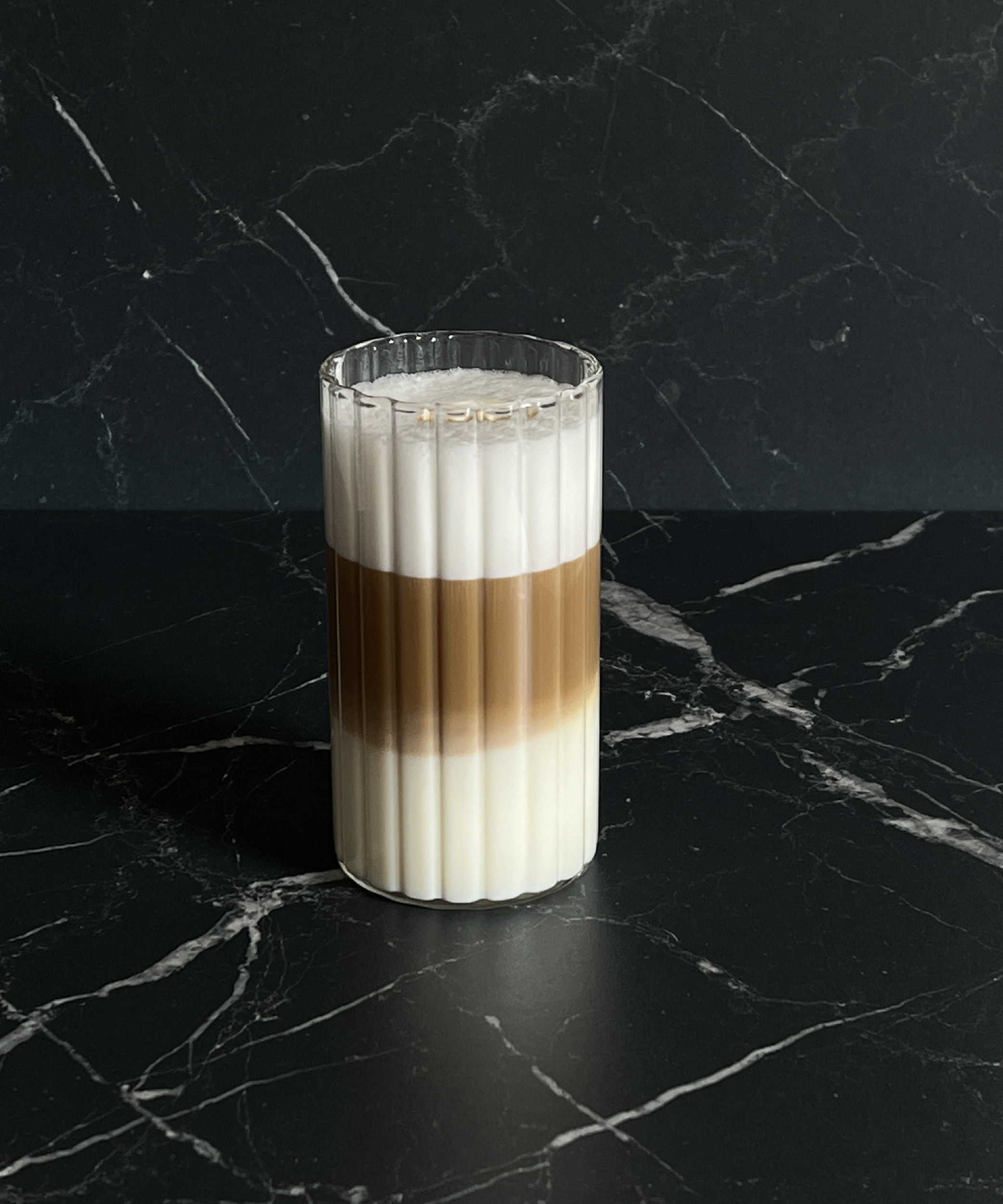 Large glass in stripe design (400ml) | Norway