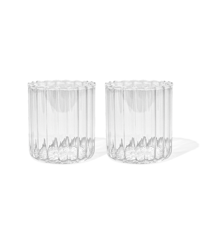 Small glass in stripe design (200ml) | Norway