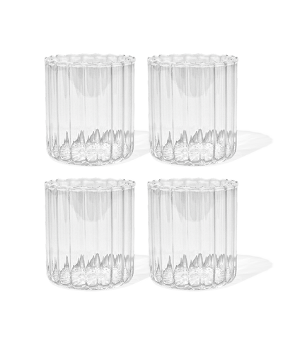 Small glass in stripe design (200ml) | Norway