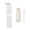 Short Stainless Steel Straws, Set of 8, 15cm | Eli