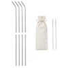 Long Stainless Steel Straws, Set of 8, 20cm | Eli