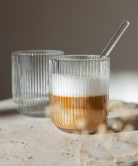 Eiswürfel & Glasstrohhalm Set