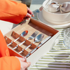 Cutlery set silver matt brushed | Tava