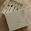 Cutlery set silver matt brushed | Tava