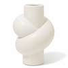 Yellow Ceramic Vase in a Twisted Shape | Tilda