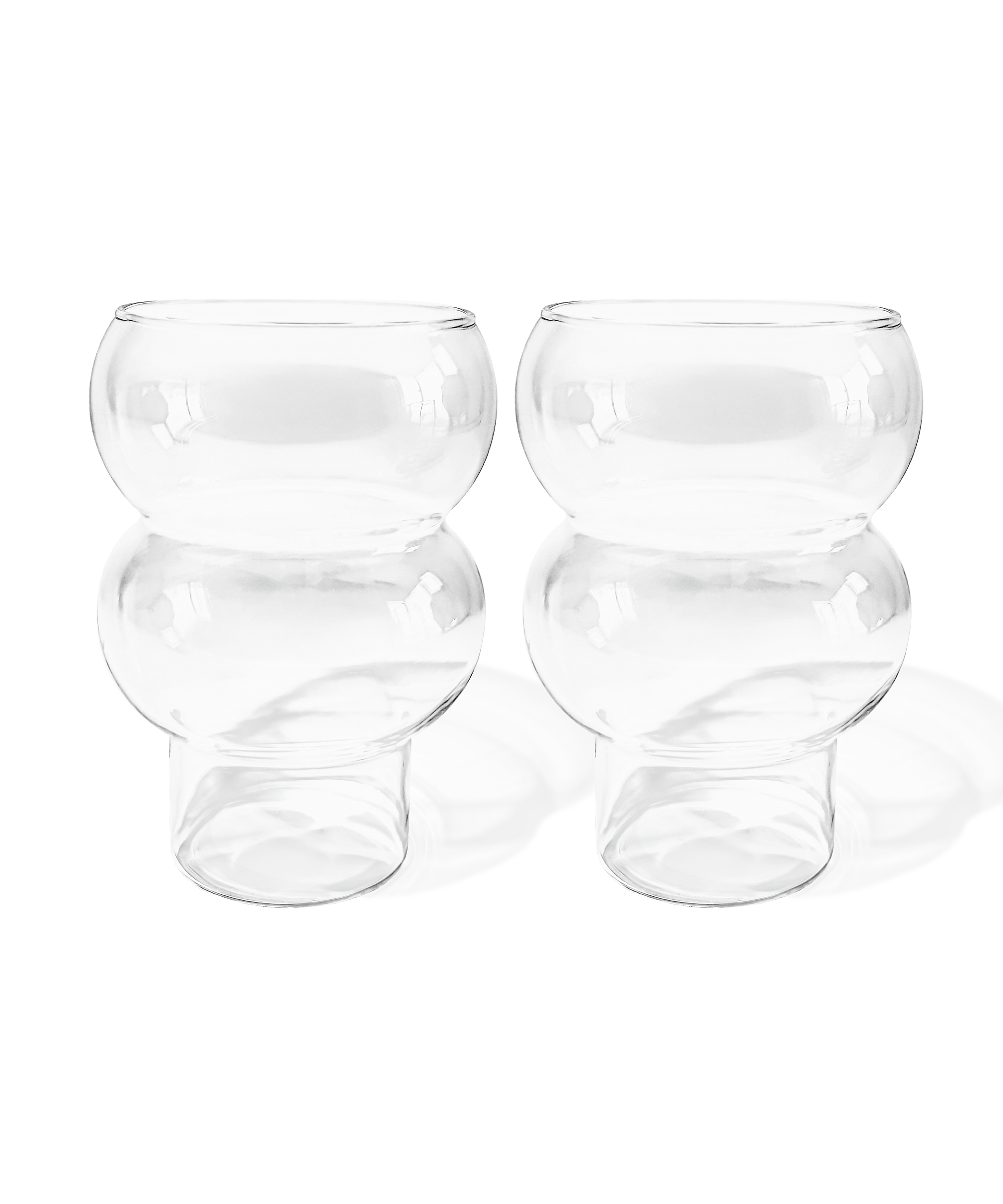 Design glass with two bubbles (500ml) | Tokyo