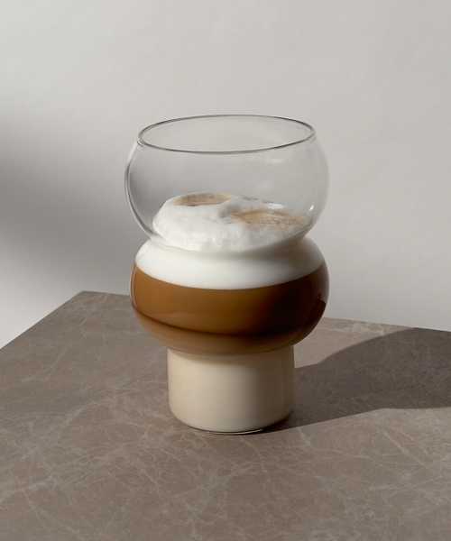 Großes Trinkglas mit zwei Bubbles aus der Serie Tokyo – Materialdetail