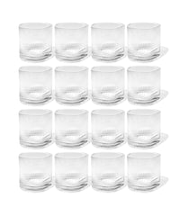 Kleines Trinkglas im gerillten Design | Venice