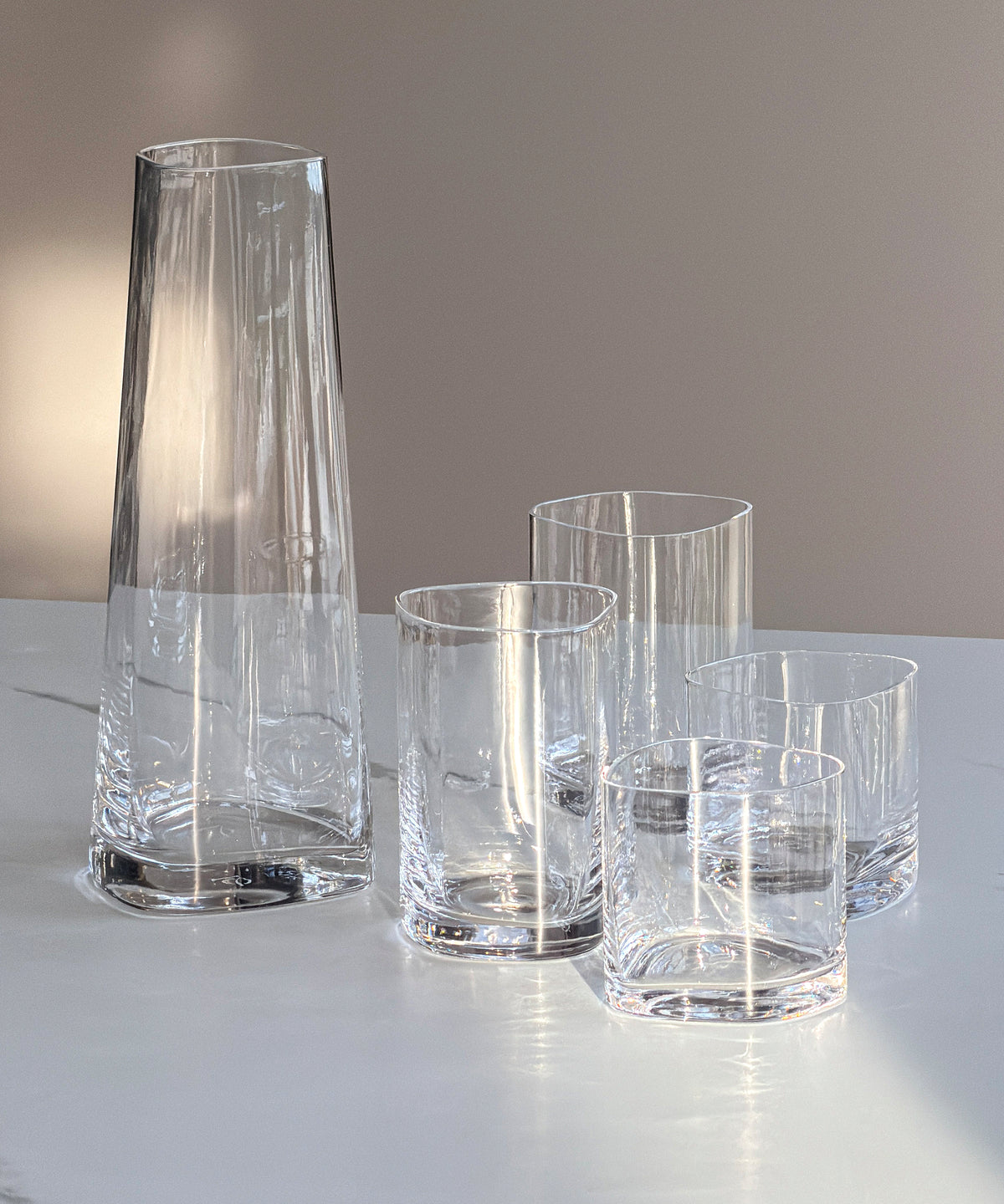 Carafe & Glasses Set in Clear Design B-Stock | Venice