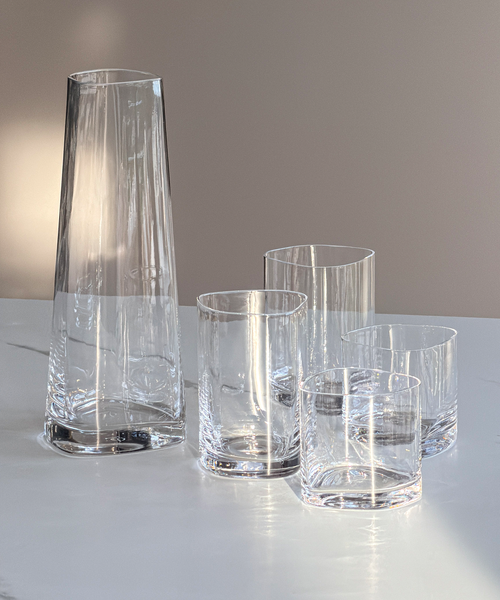 Carafe &amp; Glasses Set in Clear Design B-Stock | Venice