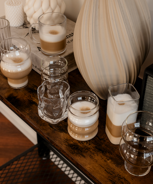 Designglas-Bundle im 12er Set – Detailansicht der Verarbeitung