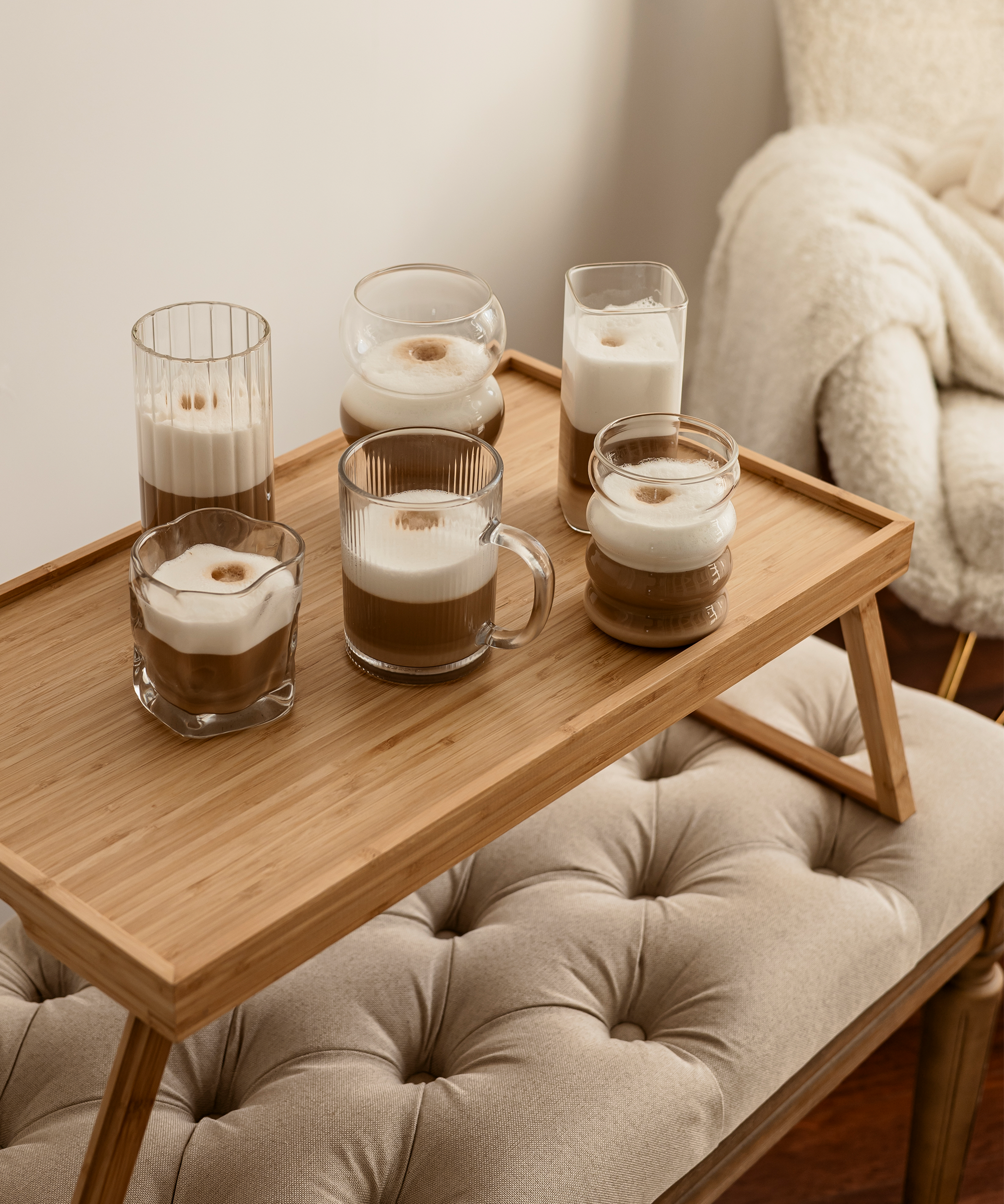 Designer glass bundle in a set of 12