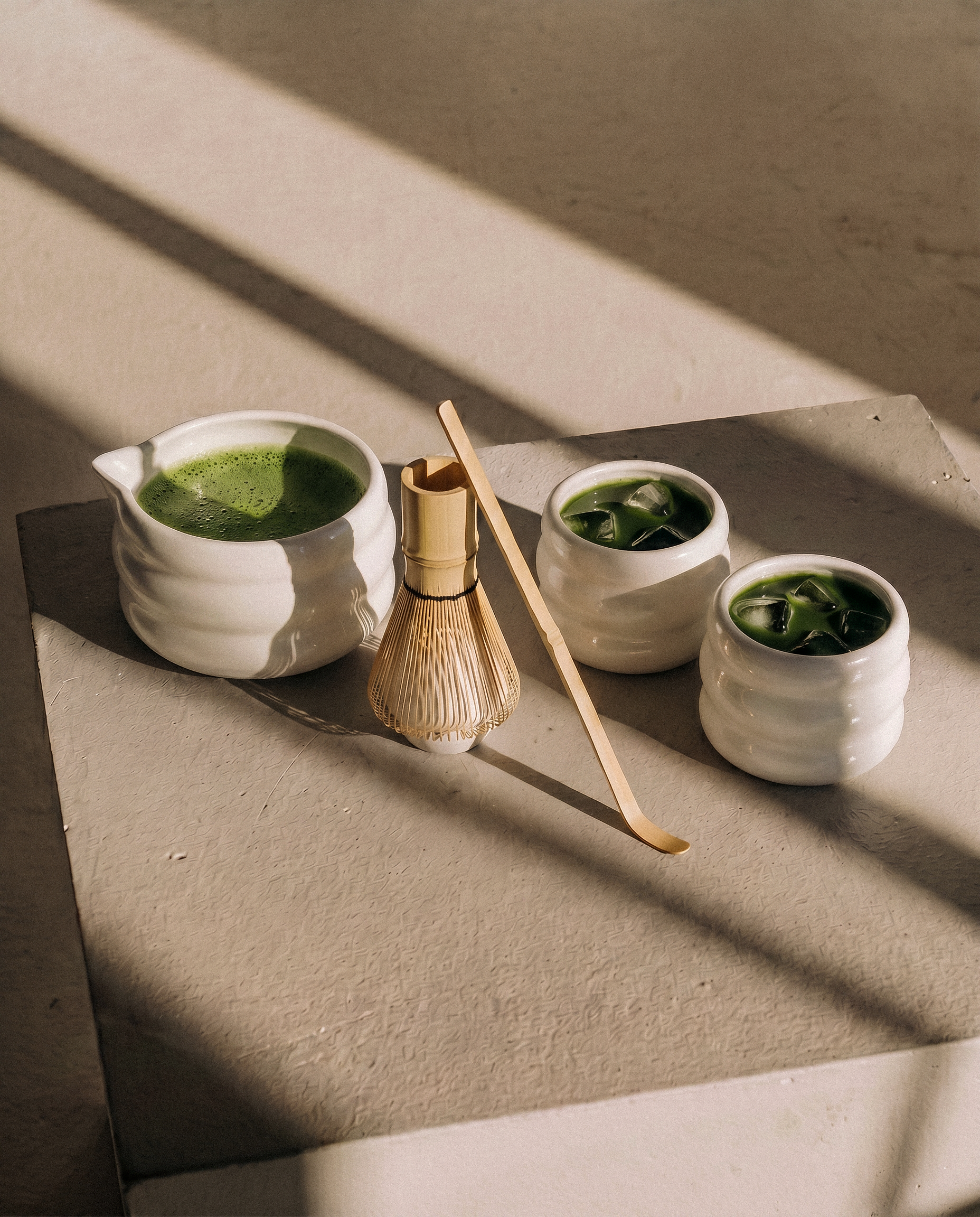 Matcha Complete Set with Two Ceramic Mugs | Akio