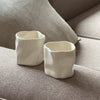 Set of Small & Large Ceramic Mugs Cream White | Alaska