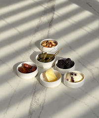 Dip bowls set of 6 in cream white | Nia