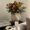 Set of Large and Small Ceramic Vase in Beige | Flora