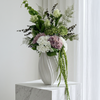 Grand Nature 14-Piece Bouquet in White, Dusky Pink & Green | Bloom