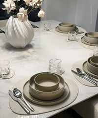 Taupe tableware set | Nia