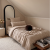 Muslin Pillowcase 40×80cm in Beige | Haven