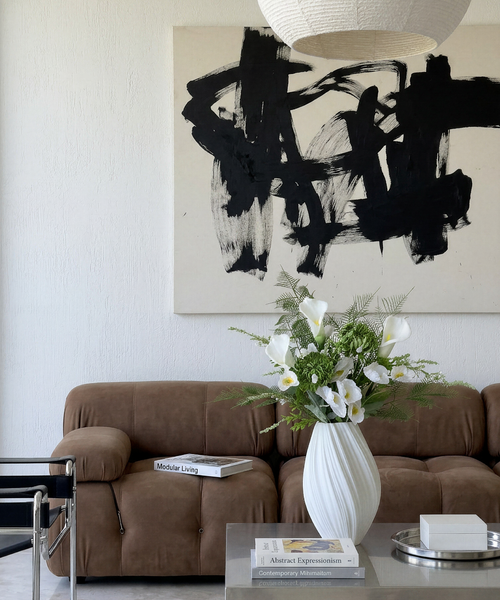 Kunstblumen-Bouquet Pure Fern 13er in Weiß und Grün aus der Serie Bloom – Detailansicht