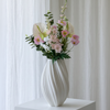 Rose Whisper Bouquet of 7 in Rose, White & Green | Bloom