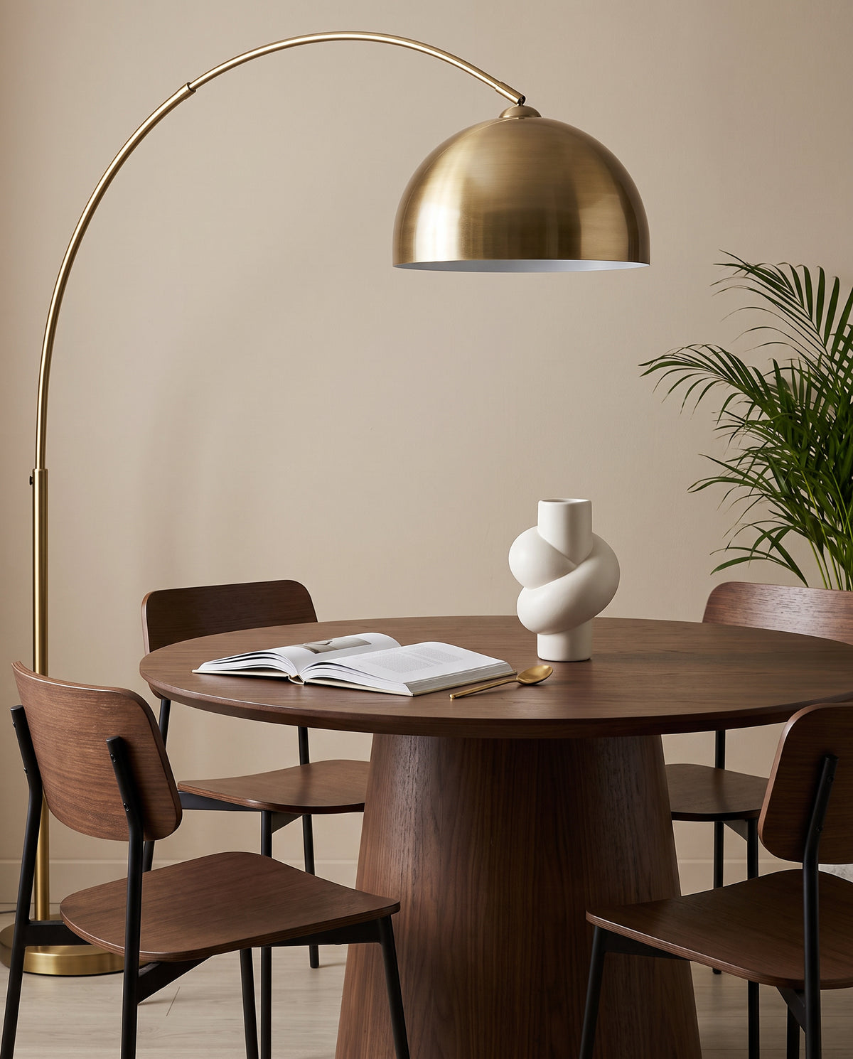 Yellow Ceramic Vase in a Twisted Shape | Tilda